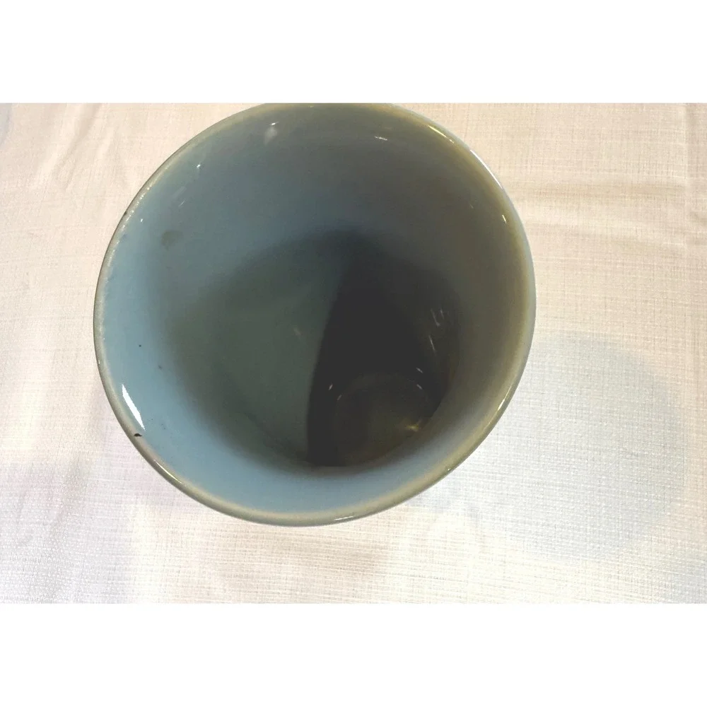 Vintage Pfaltzgraff FTDA‎ Blue Pottery Vase USA Mid Century Modern